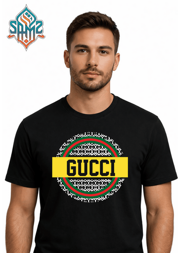 GUCCI  – Premium DTF Transfer Print for T-Shirts | Custom Heat Transfer Design for Men Women Kids | High Quality Graphic Shirt Printing | SAMZ 24