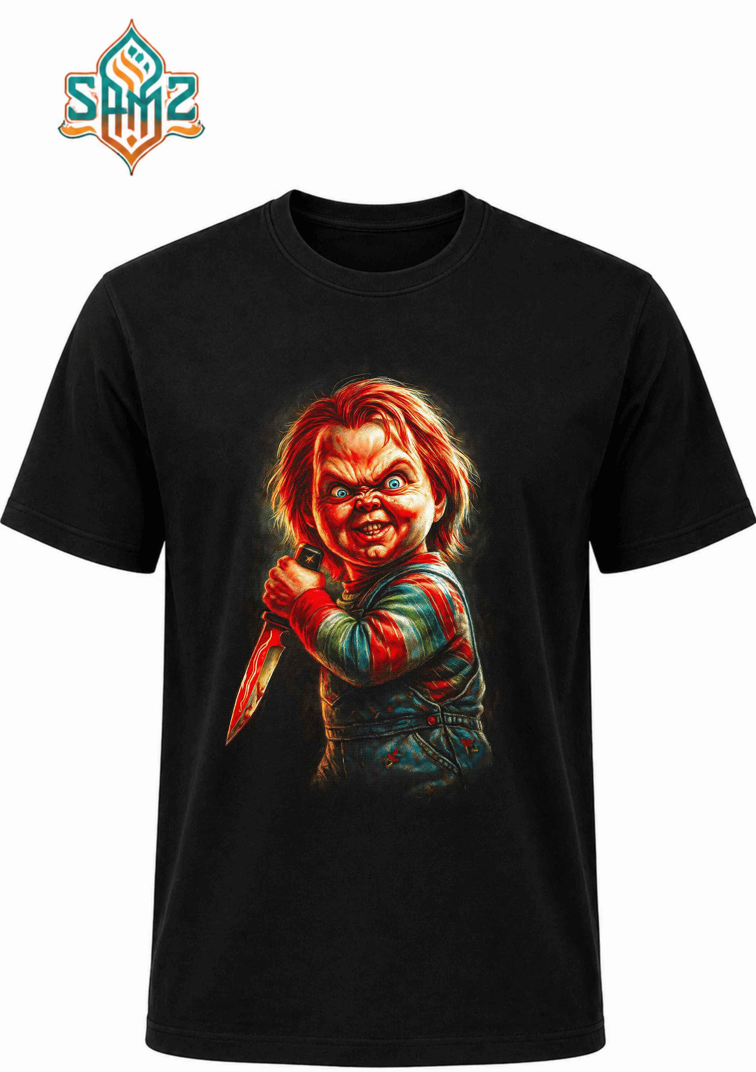 Chucky The Child's Play Dynamic Print – Premium DTF Transfer Print for T-Shirts | Custom Heat Transfer Design Unisex | High Quality Shirt Printing | SAMZ 24
