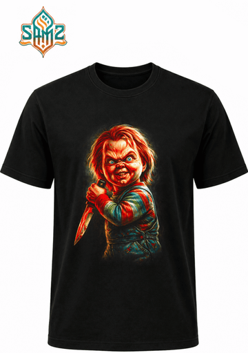 Chucky The Child's Play Dynamic Print – Premium DTF Transfer Print for T-Shirts | Custom Heat Transfer Design Unisex | High Quality Shirt Printing | SAMZ 24