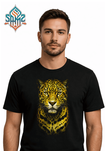Majestic Jaguar Portrait – Premium DTF Transfer Print for T-Shirts | Custom Heat Transfer Design Unisex | High Quality Shirt Printing | SAMZ 24