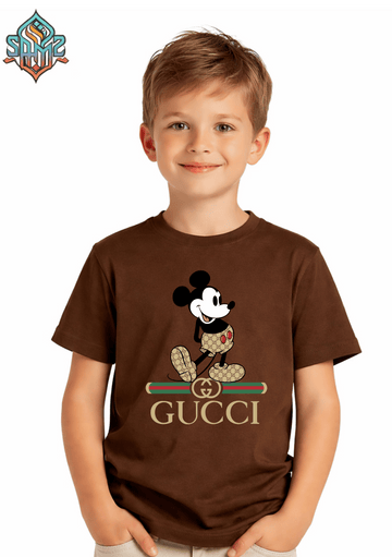 Mickey Mouse Gucci  – Premium DTF Transfer Print for T-Shirts | Custom Heat Transfer Design for Men Women Kids | High Quality Graphic Shirt Printing | SAMZ 24