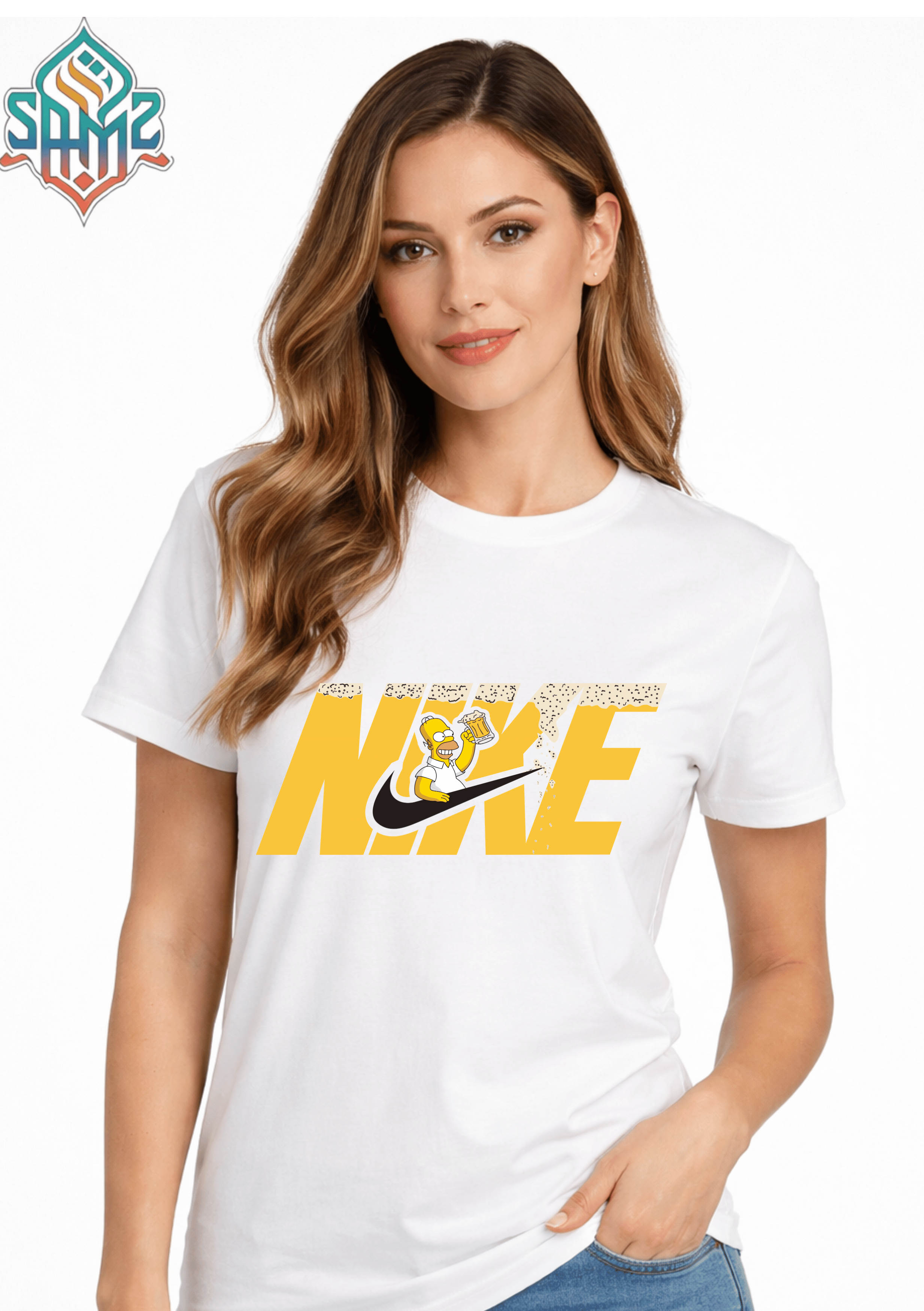 The Simpson Nike – Premium DTF Transfer Print for T-Shirts | Custom Heat Transfer Design for Men Women Kids | High Quality Graphic Shirt Printing | SAMZ 24