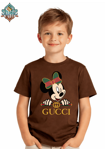 Mickey Mouse Gucci  – Premium DTF Transfer Print for T-Shirts | Custom Heat Transfer Design for Men Women Kids | High Quality Graphic Shirt Printing | SAMZ 24