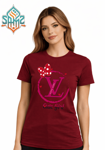 Cute Girl – Premium DTF Transfer Print for T-Shirts | Custom Heat Transfer Unisex | High Quality Shirt Printing | SAMZ 24