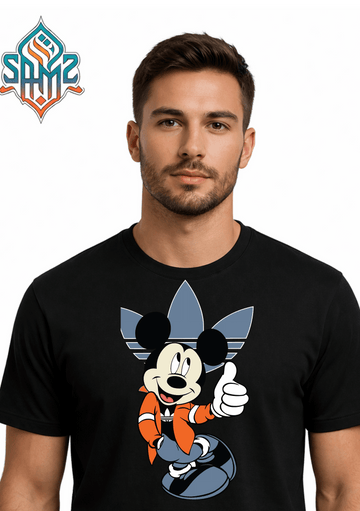 Mickey Mouse Adidas – Premium DTF Transfer Print for T-Shirts | Custom Heat Transfer Design for Men Women Kids | High Quality Graphic Shirt Printing | SAMZ 24