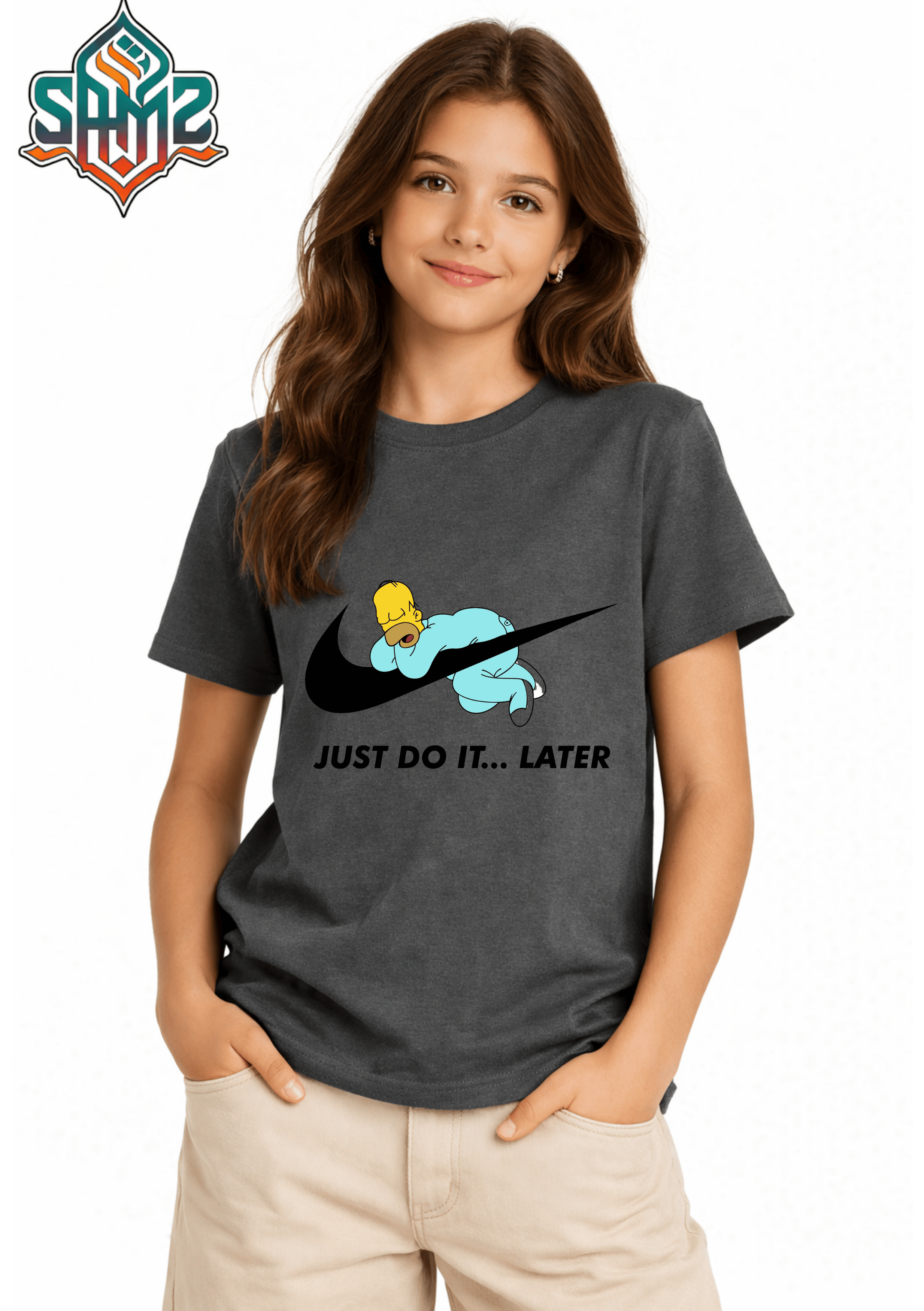 Just Do It Later Simpson Nike – Premium DTF Transfer Print for T-Shirts | Custom Heat Transfer Design for Men Women Kids | High Quality Graphic Shirt Printing | SAMZ 24