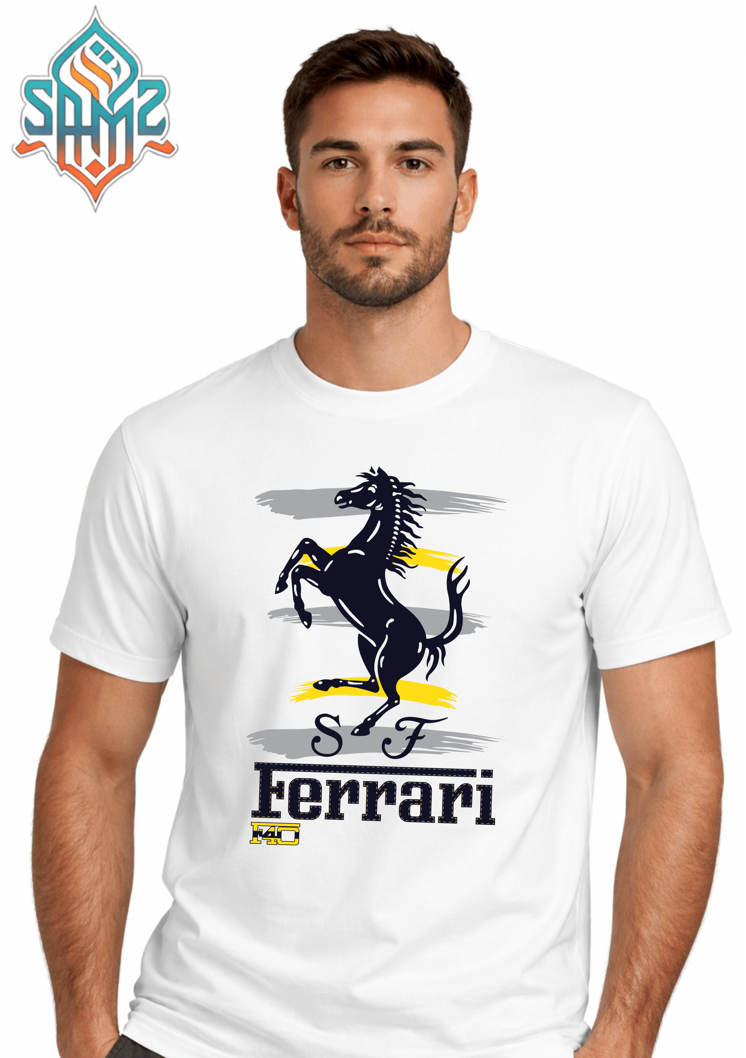Ferrari Horse – Premium DTF Transfer Print for T-Shirts | Custom Heat Transfer Design Unisex | High Quality Shirt Printing | SAMZ 24