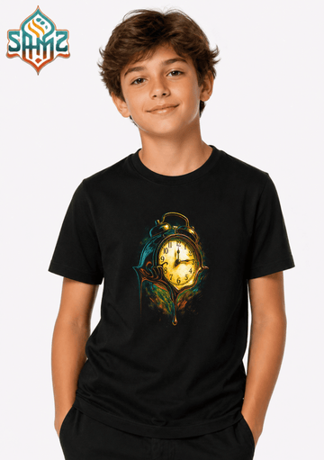 Time Melting Classic Clock Art - Premium DTF Transfer Print for T-Shirts | Custom Heat Transfer Design Unisex | High Quality Shirt Printing | SAMZ 24