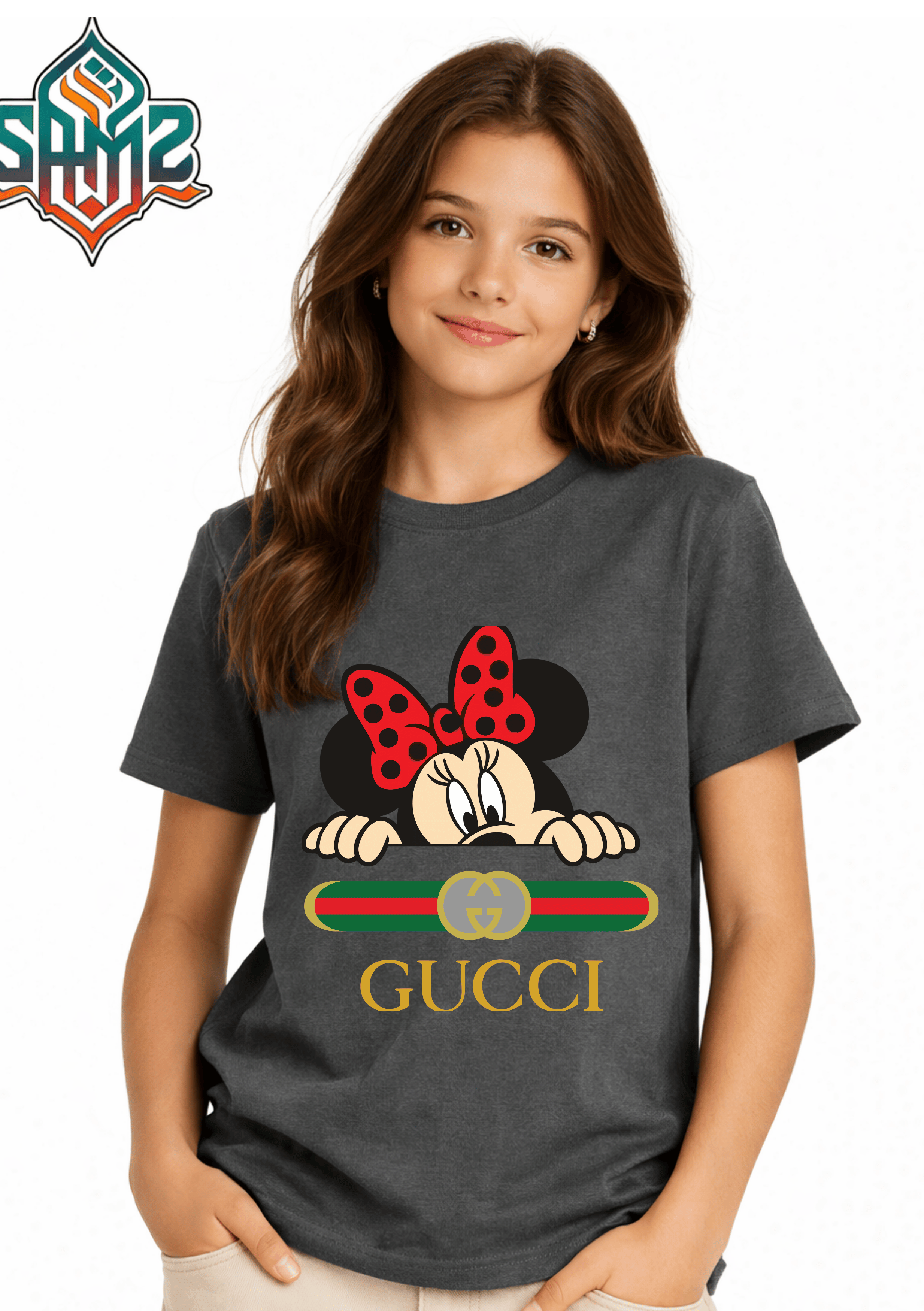 Gucci Mickey Mouse – Premium DTF Transfer Print for T-Shirts | Custom Heat Transfer Design for Men Women Kids | High Quality Graphic Shirt Printing | SAMZ 24