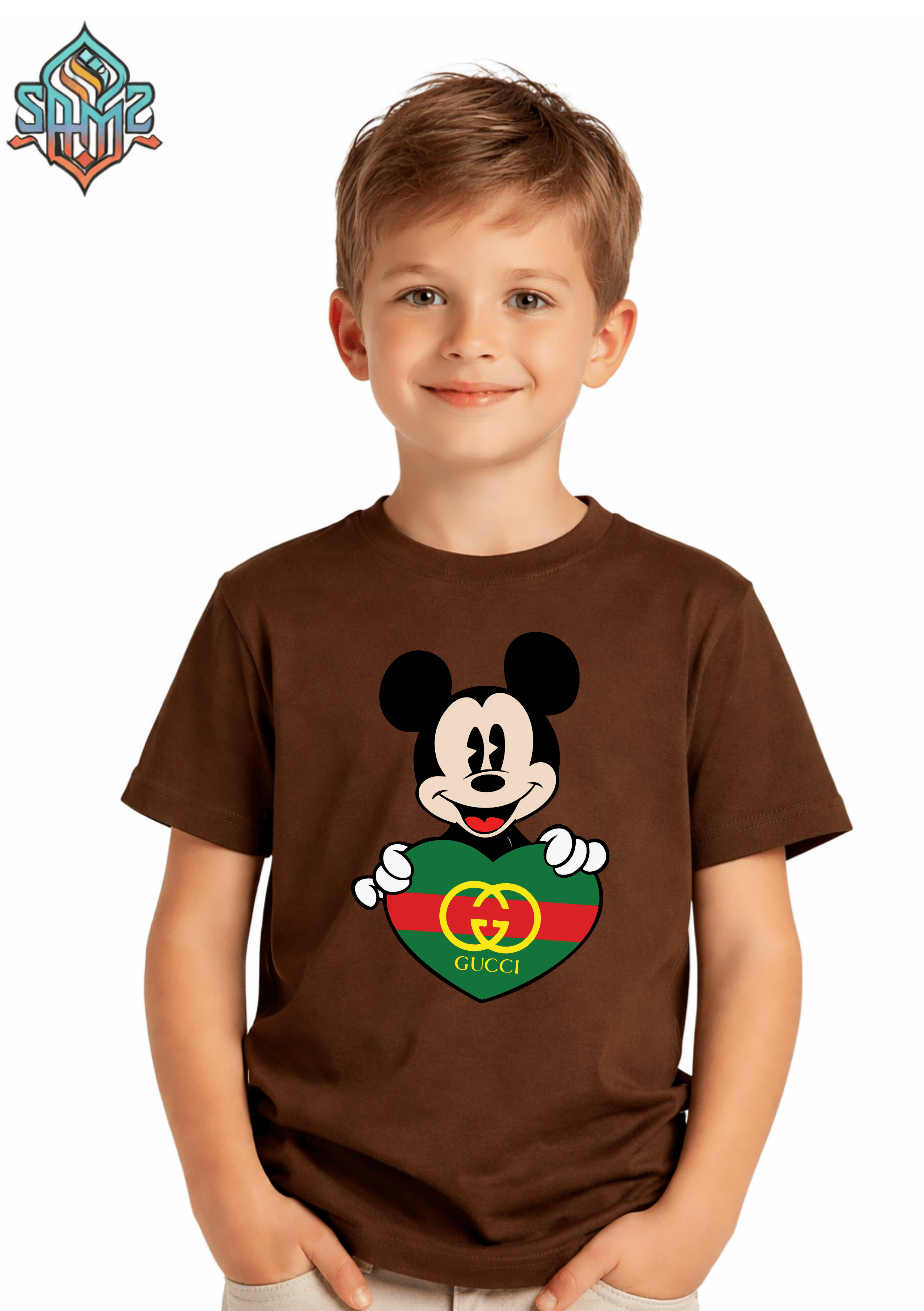 Mickey Mouse Gucci – Premium DTF Transfer Print for T-Shirts | Custom Heat Transfer Design for Men Women Kids | High Quality Graphic Shirt Printing | SAMZ 24
