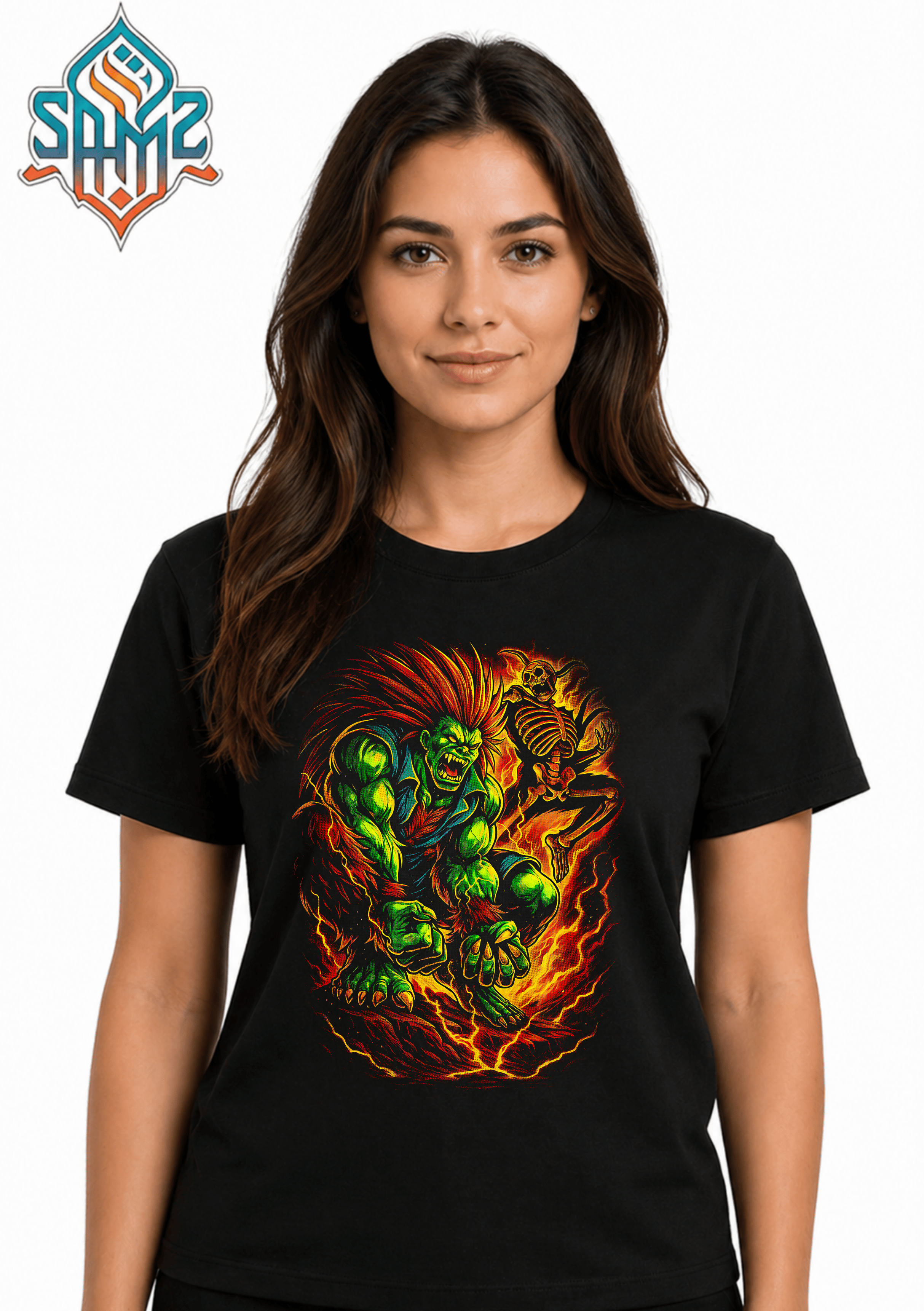 Blanka Street Fighter – Premium DTF Transfer Print for T-Shirts | Custom Heat Transfer Design Unisex | High Quality Shirt Printing | SAMZ 24