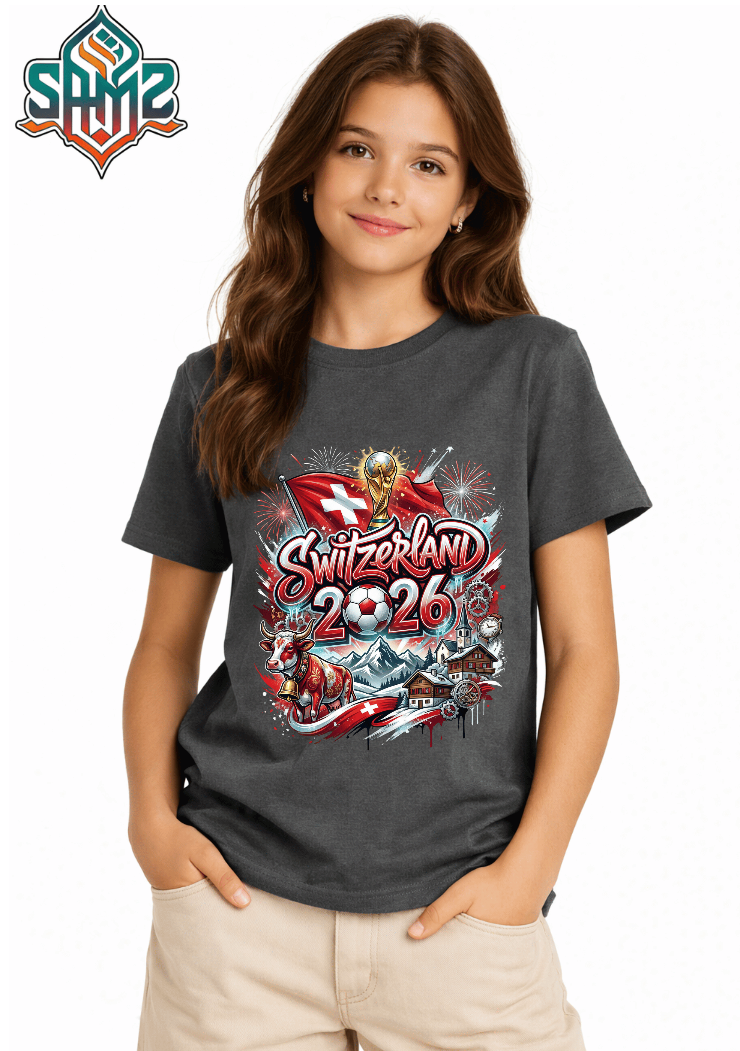 Switzerland 2026  – Premium DTF Transfer for FIFA World Cup 2026 Fan Shirts Germany | SAMZ 24