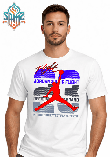 Jordan 23 Flight Bold – Premium DTF Transfer Print for T-Shirts | Custom Heat Transfer Design Unisex | High Quality Shirt Printing | SAMZ 24