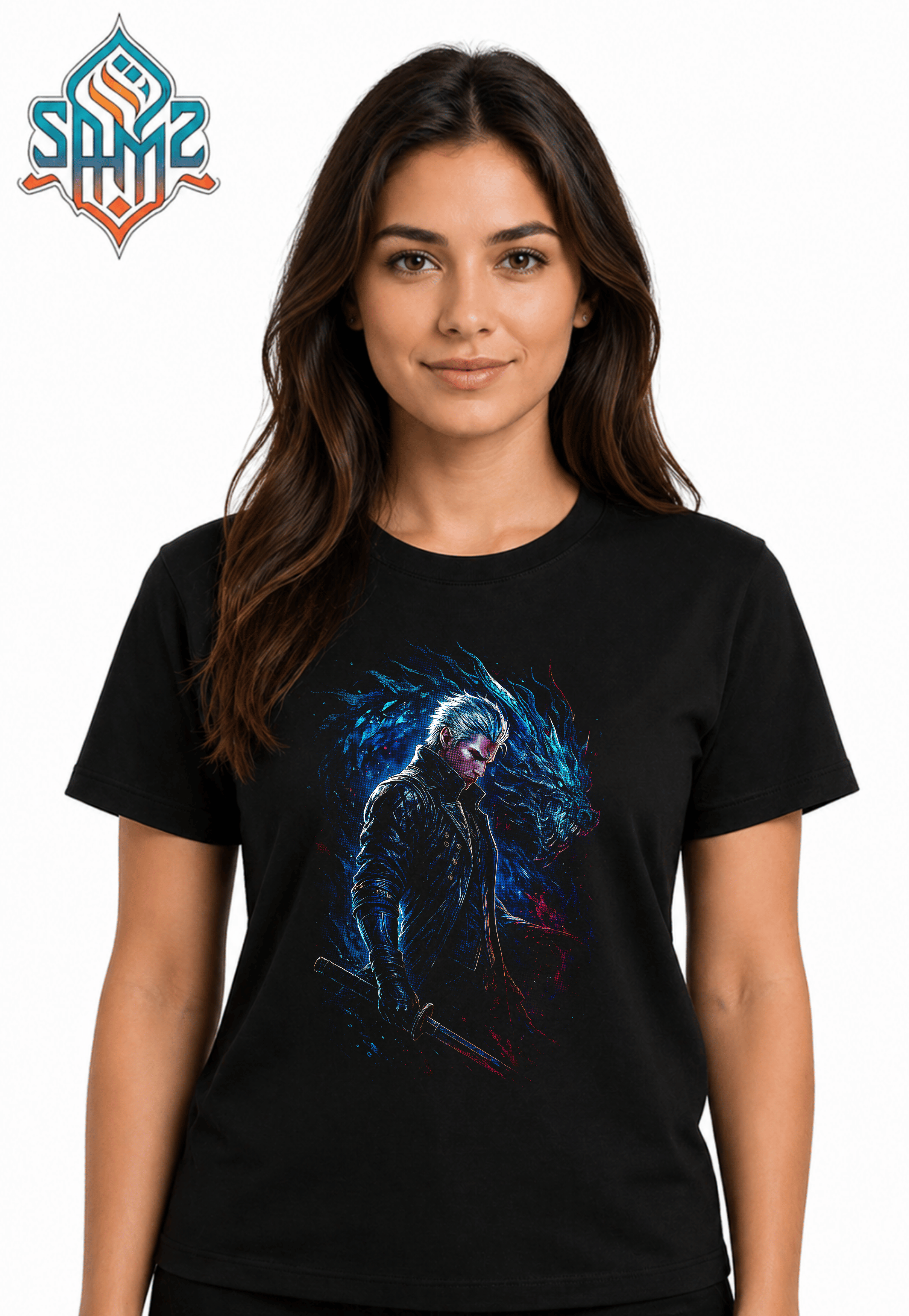 Vergil Devil May Cry – Premium DTF Transfer Print for T-Shirts | Custom Heat Transfer Design Unisex | High Quality Shirt Printing | SAMZ 24