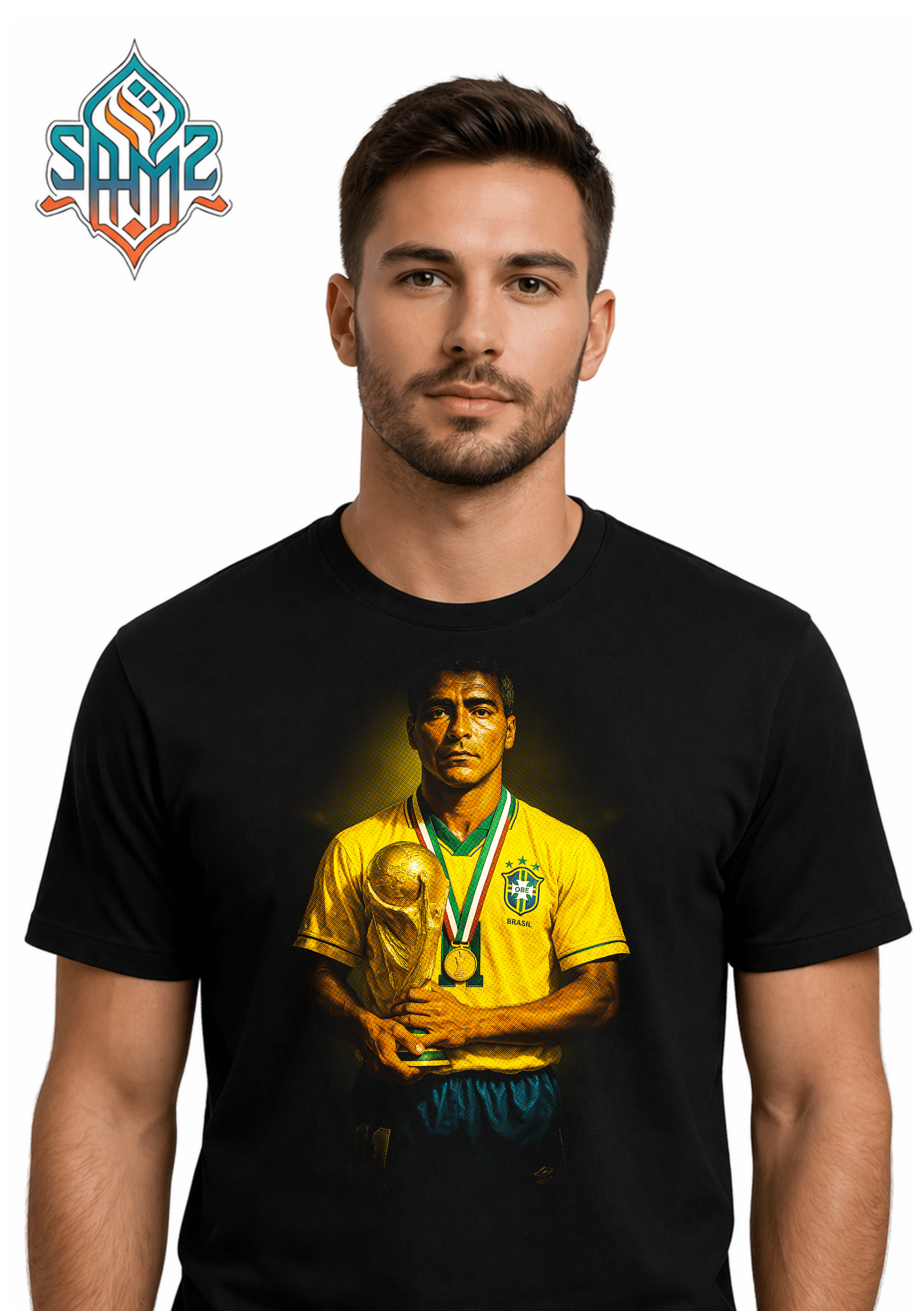 Brazil Football Legend – Premium DTF Transfer Print for T-Shirts | Custom Heat Transfer Design Unisex | High Quality Shirt Printing | SAMZ 24