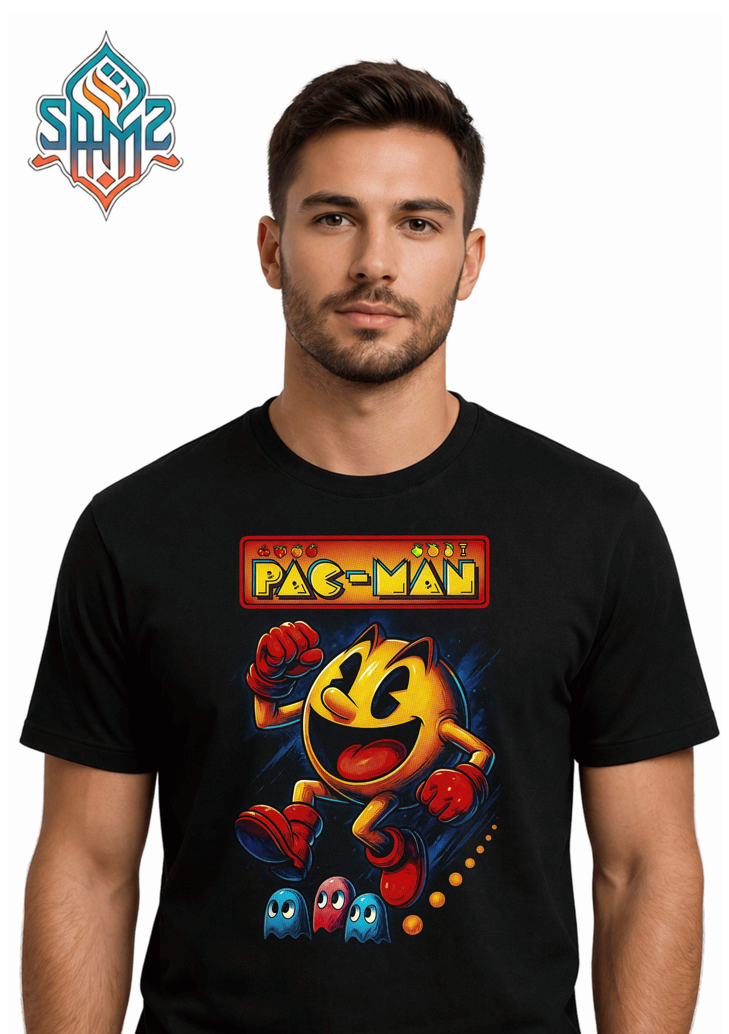 Pac-man – Premium DTF Transfer Print for T-Shirts | Custom Heat Transfer Design Unisex | High Quality Shirt Printing | SAMZ 24