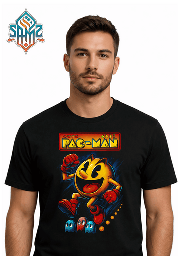 Pac-man – Premium DTF Transfer Print for T-Shirts | Custom Heat Transfer Design Unisex | High Quality Shirt Printing | SAMZ 24