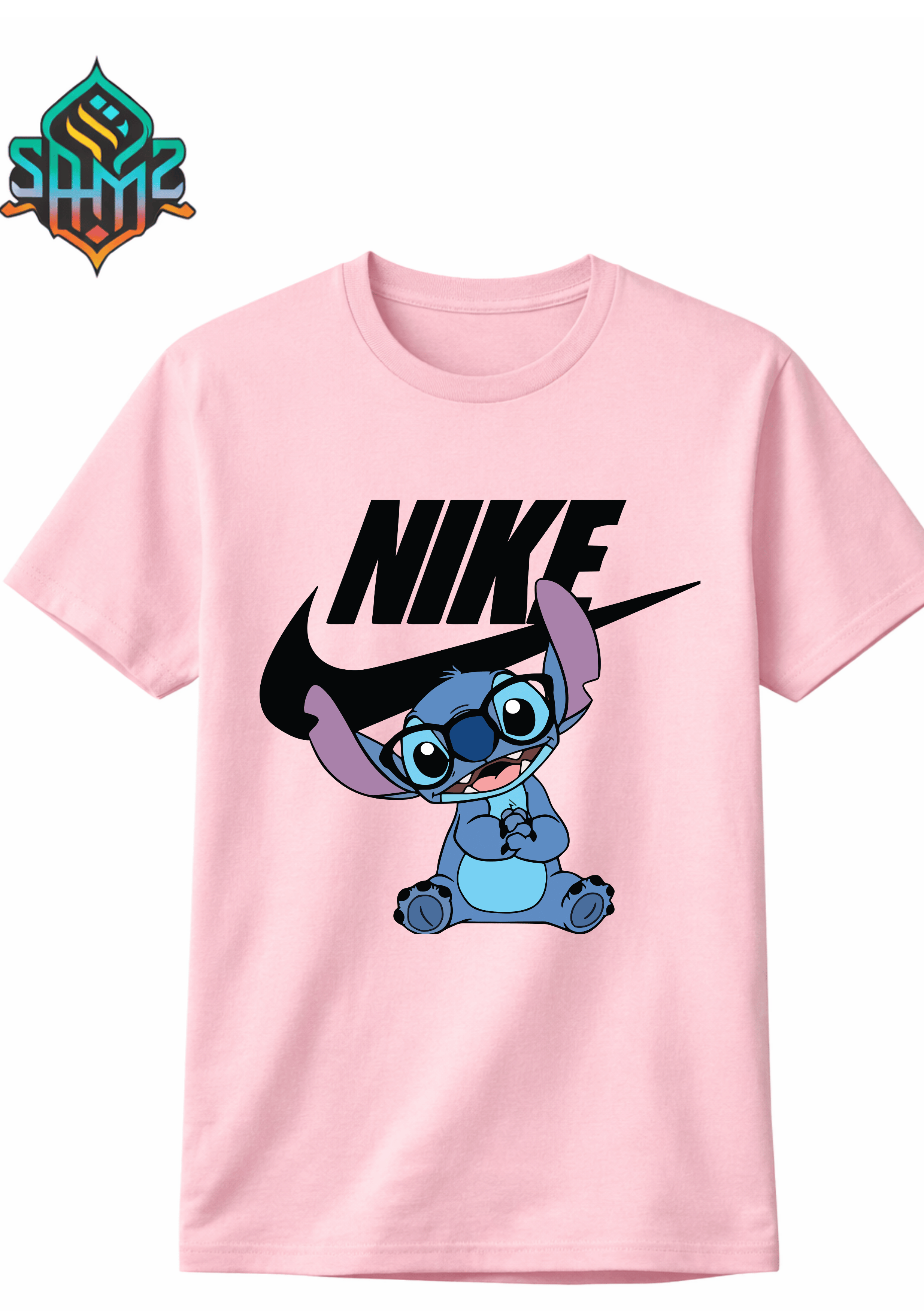 Stitch Nike – Premium DTF Transfer Print for T-Shirts | Custom Heat Transfer Design for Men Women Kids | High Quality Graphic Shirt Printing | SAMZ 24