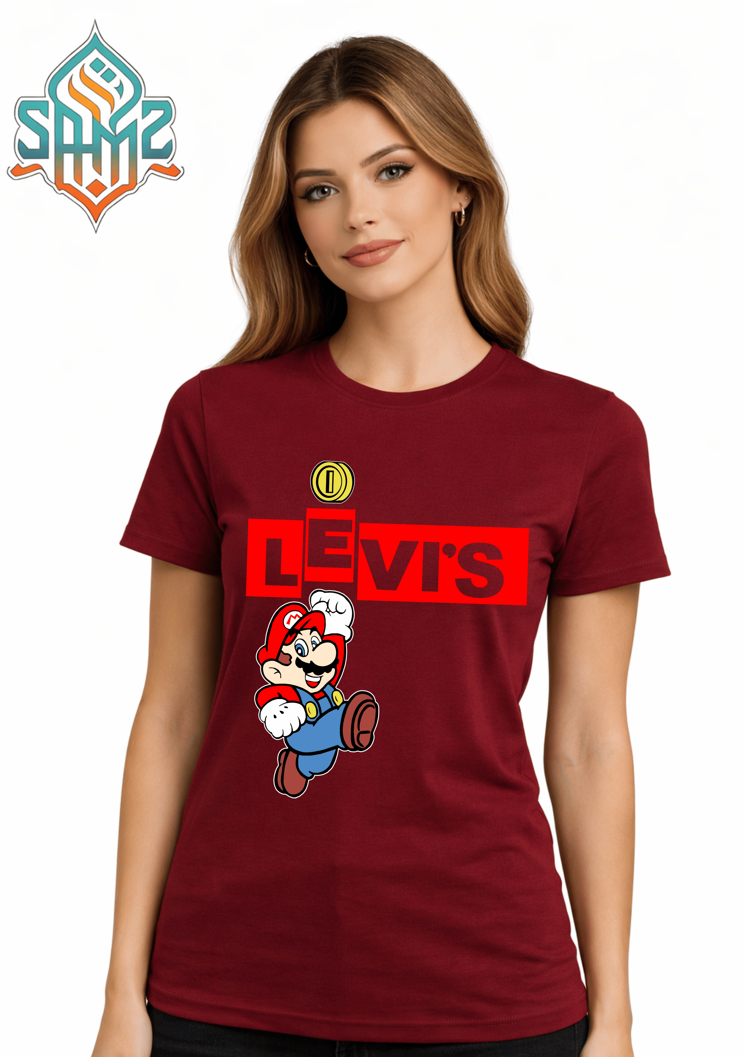 Levi’s Mario – Premium DTF Transfer Print for T-Shirts | Custom Heat Transfer Design Unisex | High Quality Shirt Printing | SAMZ 24