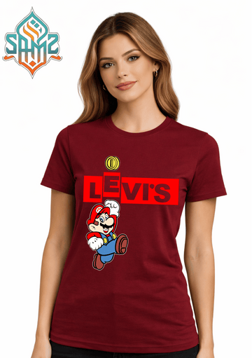 Levi’s Mario – Premium DTF Transfer Print for T-Shirts | Custom Heat Transfer Design Unisex | High Quality Shirt Printing | SAMZ 24