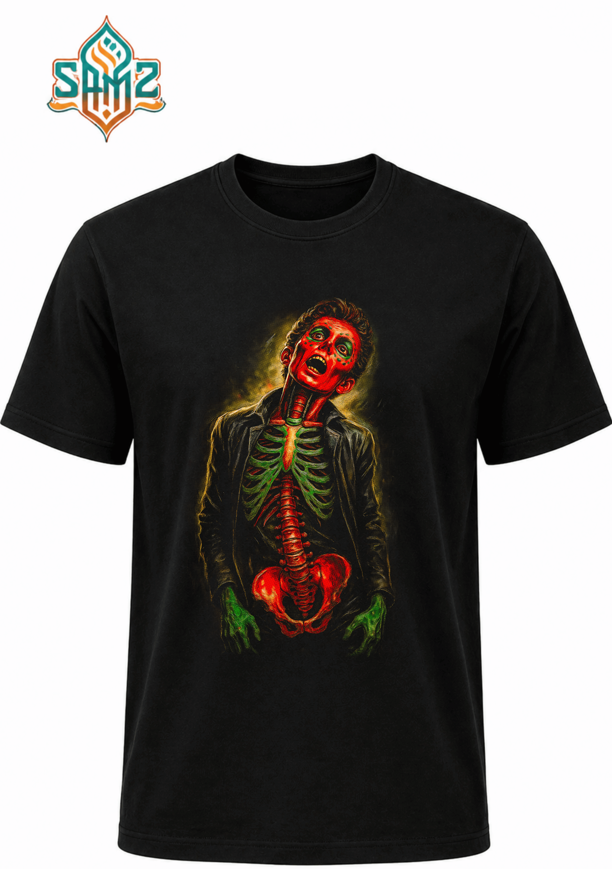 Supernatural Skeleton – Premium DTF Transfer Print for T-Shirts | Custom Heat Transfer Design Unisex | High Quality Shirt Printing | SAMZ 24