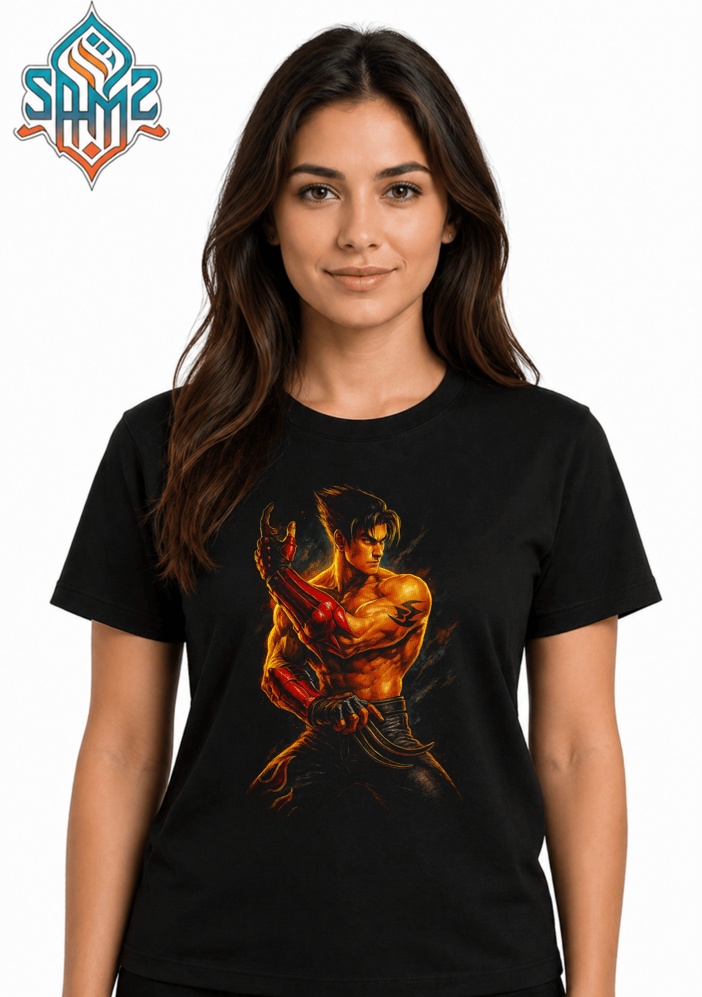 Jin Kazama Tekken – Premium DTF Transfer Print for T-Shirts | Custom Heat Transfer Design Unisex | High Quality Shirt Printing | SAMZ 24