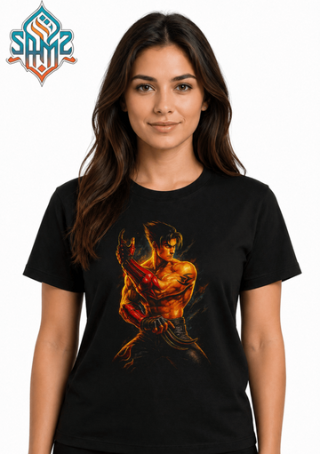 Jin Kazama Tekken – Premium DTF Transfer Print for T-Shirts | Custom Heat Transfer Design Unisex | High Quality Shirt Printing | SAMZ 24