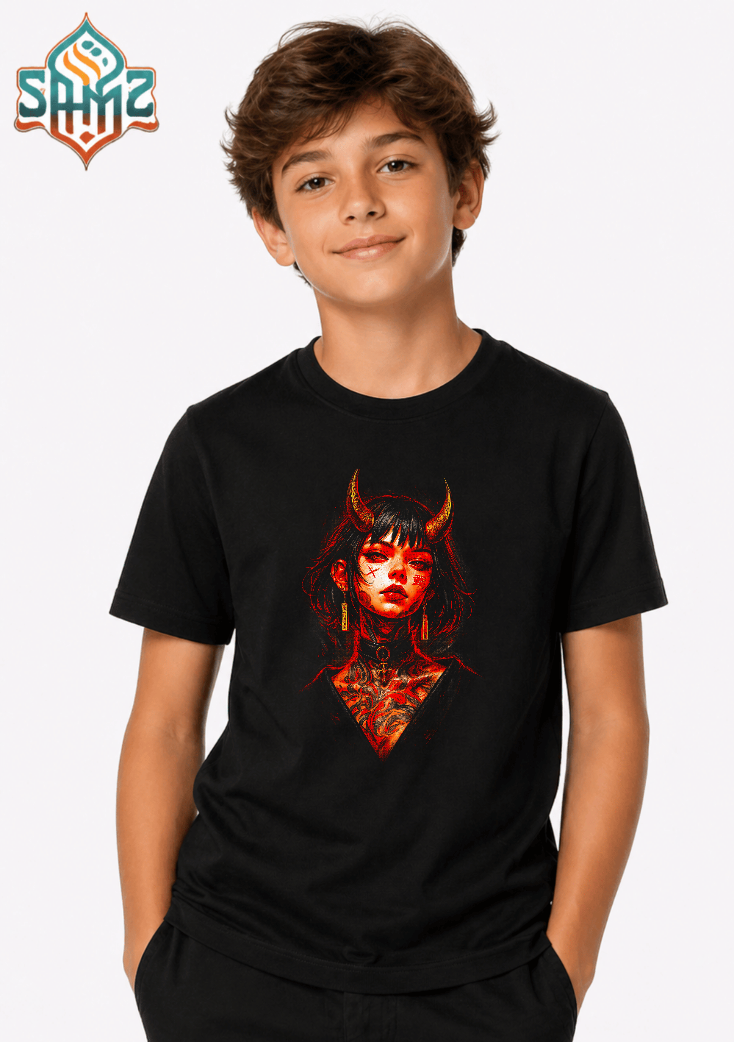 Demon Baddie - Premium DTF Transfer Print for T-Shirts | Custom Heat Transfer Design Unisex | High Quality Shirt Printing | SAMZ 24