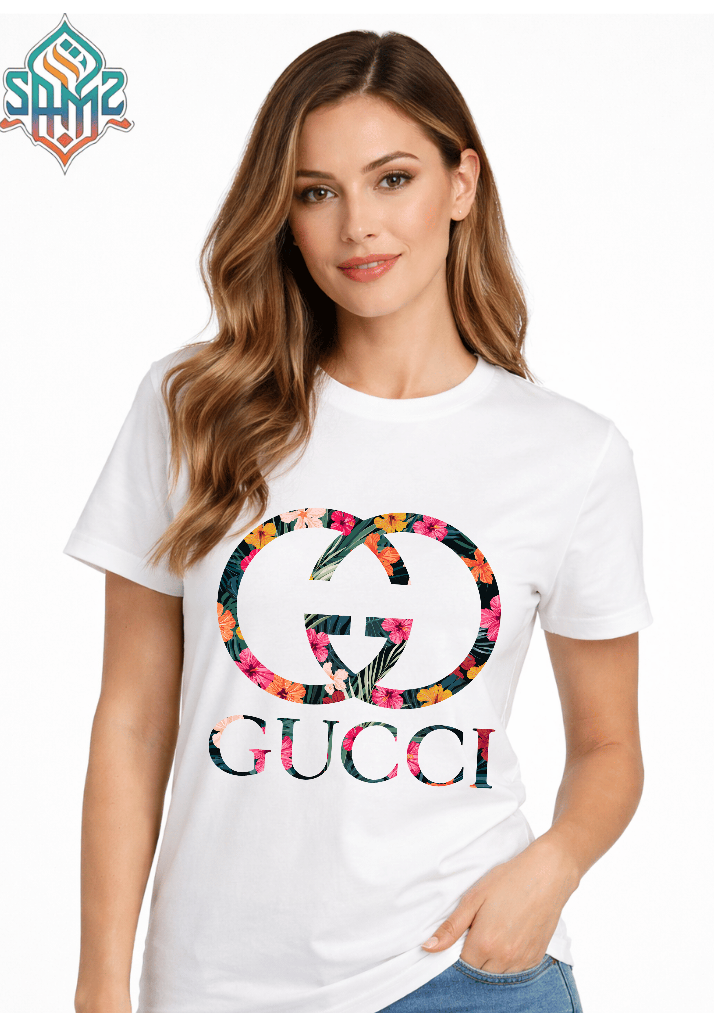 Gucci Design – Premium DTF Transfer Print for T-Shirts | Custom Heat Transfer Design for Men Women Kids | High Quality Graphic Shirt Printing | SAMZ 24