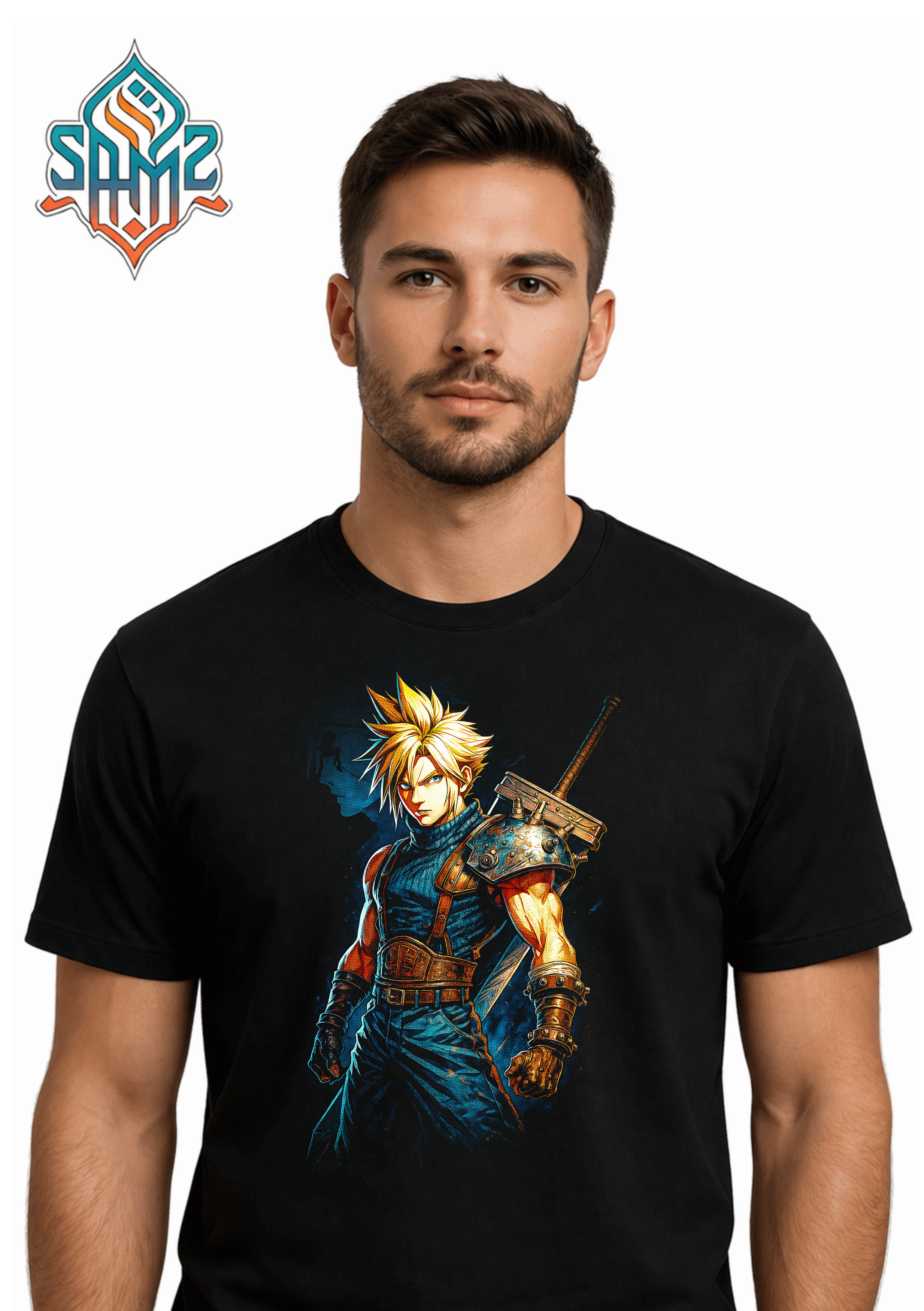 Cloud Strife – Premium DTF Transfer Print for T-Shirts | Custom Heat Transfer Design Unisex | High Quality Shirt Printing | SAMZ 24