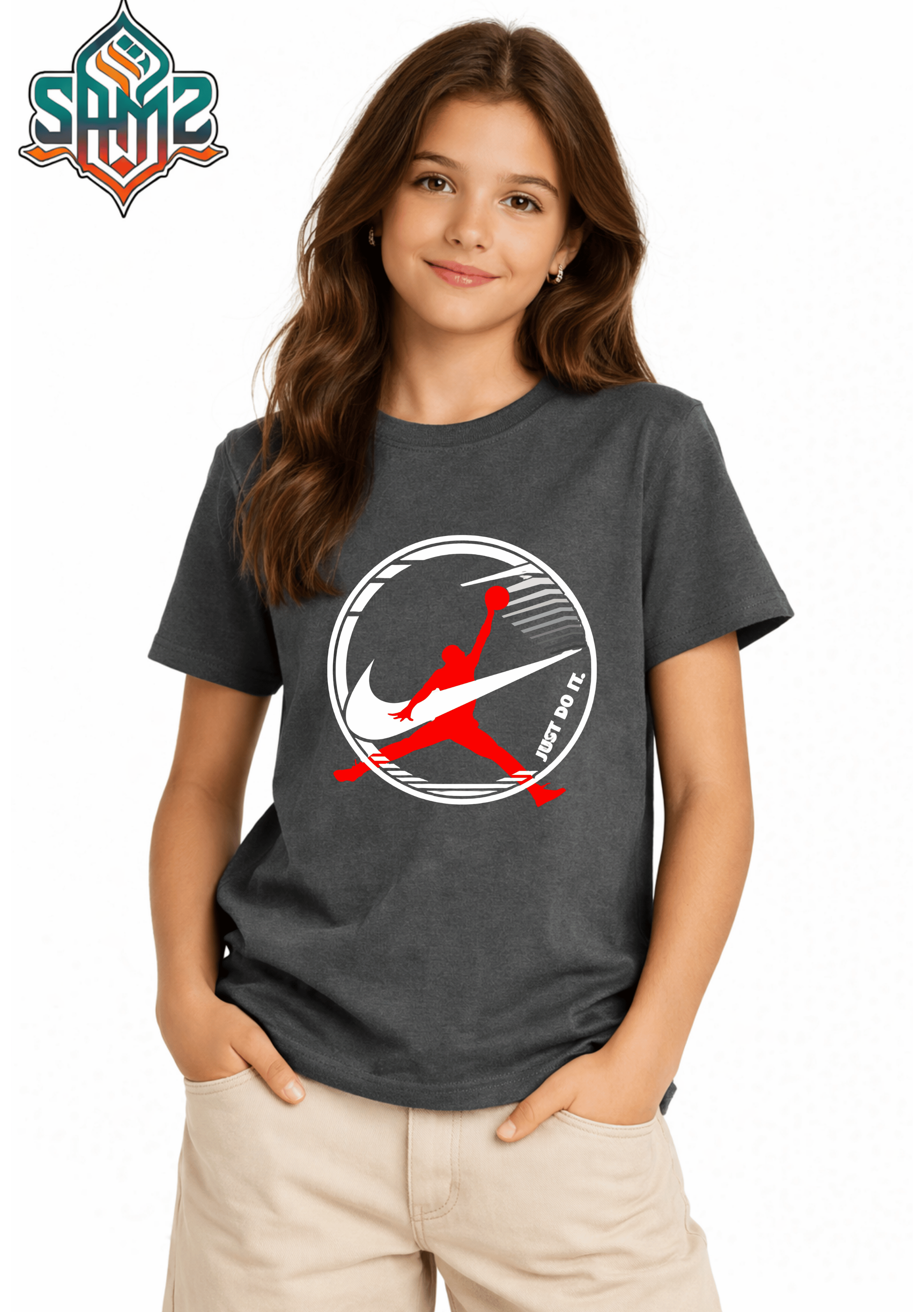 Just Do It Basketball Nike design – Premium DTF Transfer Print for T-Shirts | Custom Heat Transfer Design for Men Women Kids | High Quality Graphic Shirt Printing | SAMZ 24