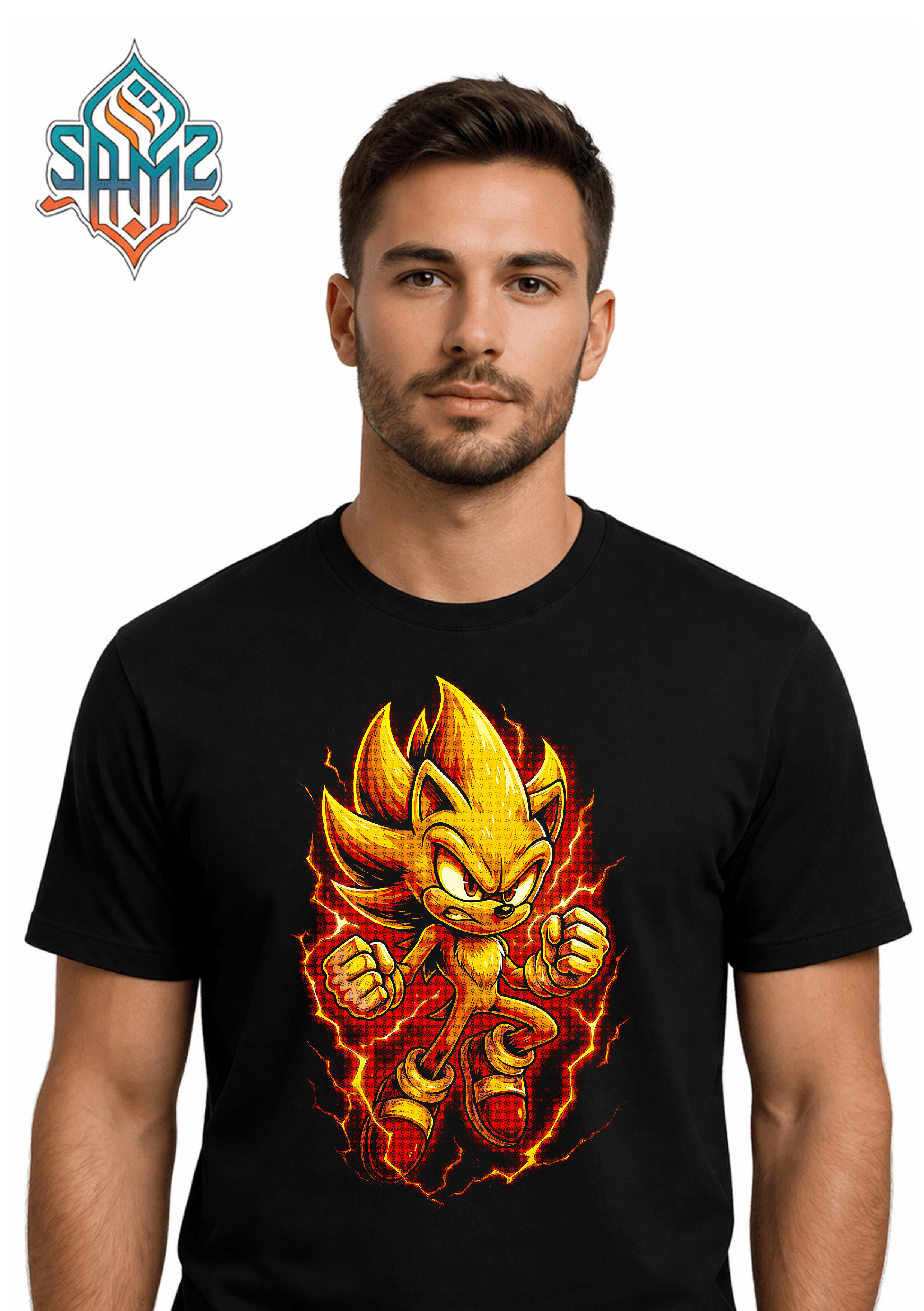 Super Sonic Power Mode – Premium DTF Transfer Print for T-Shirts | Custom Heat Transfer Design Unisex | High Quality Shirt Printing | SAMZ 24