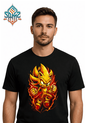 Super Sonic Power Mode – Premium DTF Transfer Print for T-Shirts | Custom Heat Transfer Design Unisex | High Quality Shirt Printing | SAMZ 24