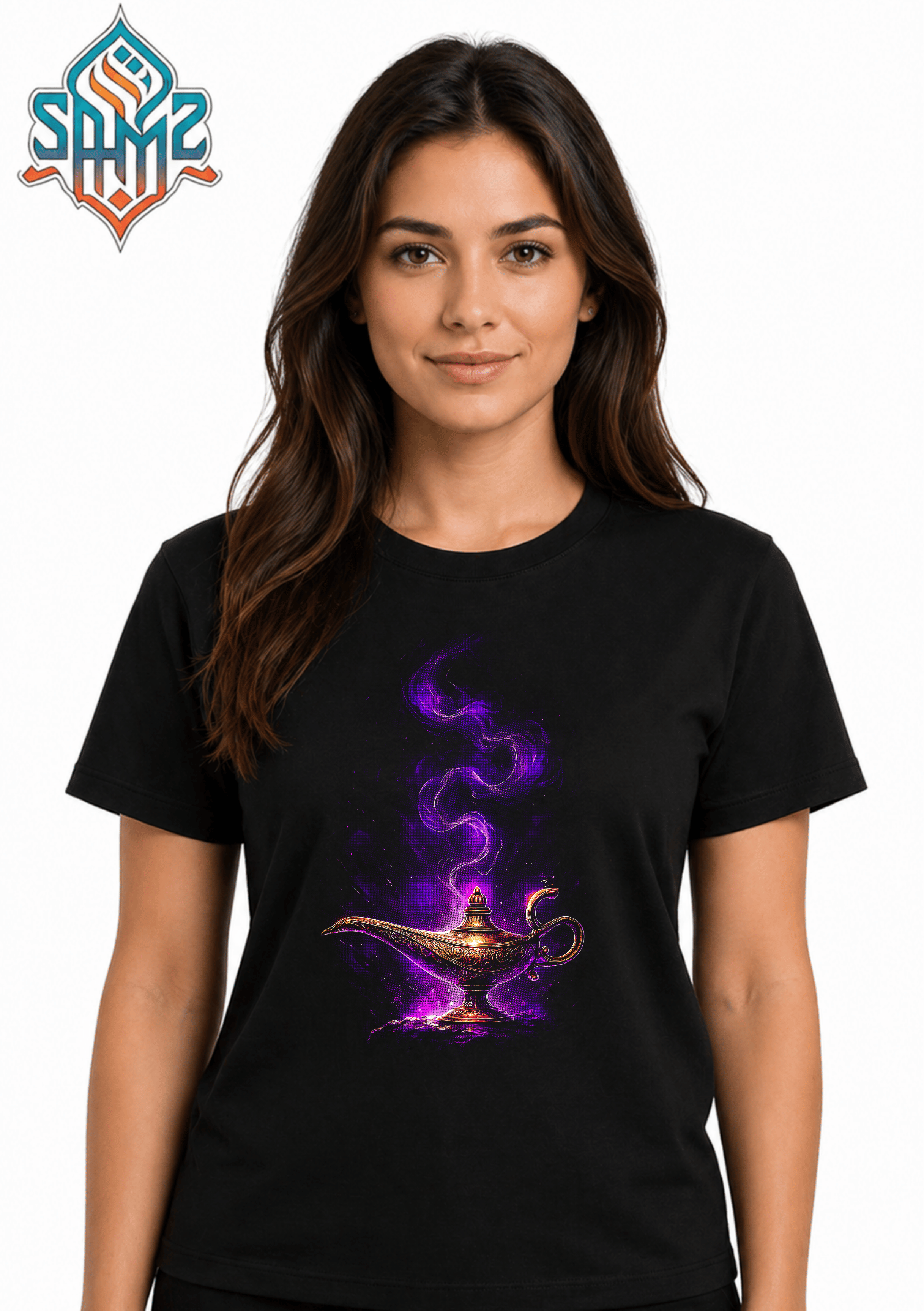 Enchanted Lamp Mystique – Premium DTF Transfer Print for T-Shirts | Custom Heat Transfer Design Unisex | High Quality Shirt Printing | SAMZ 24