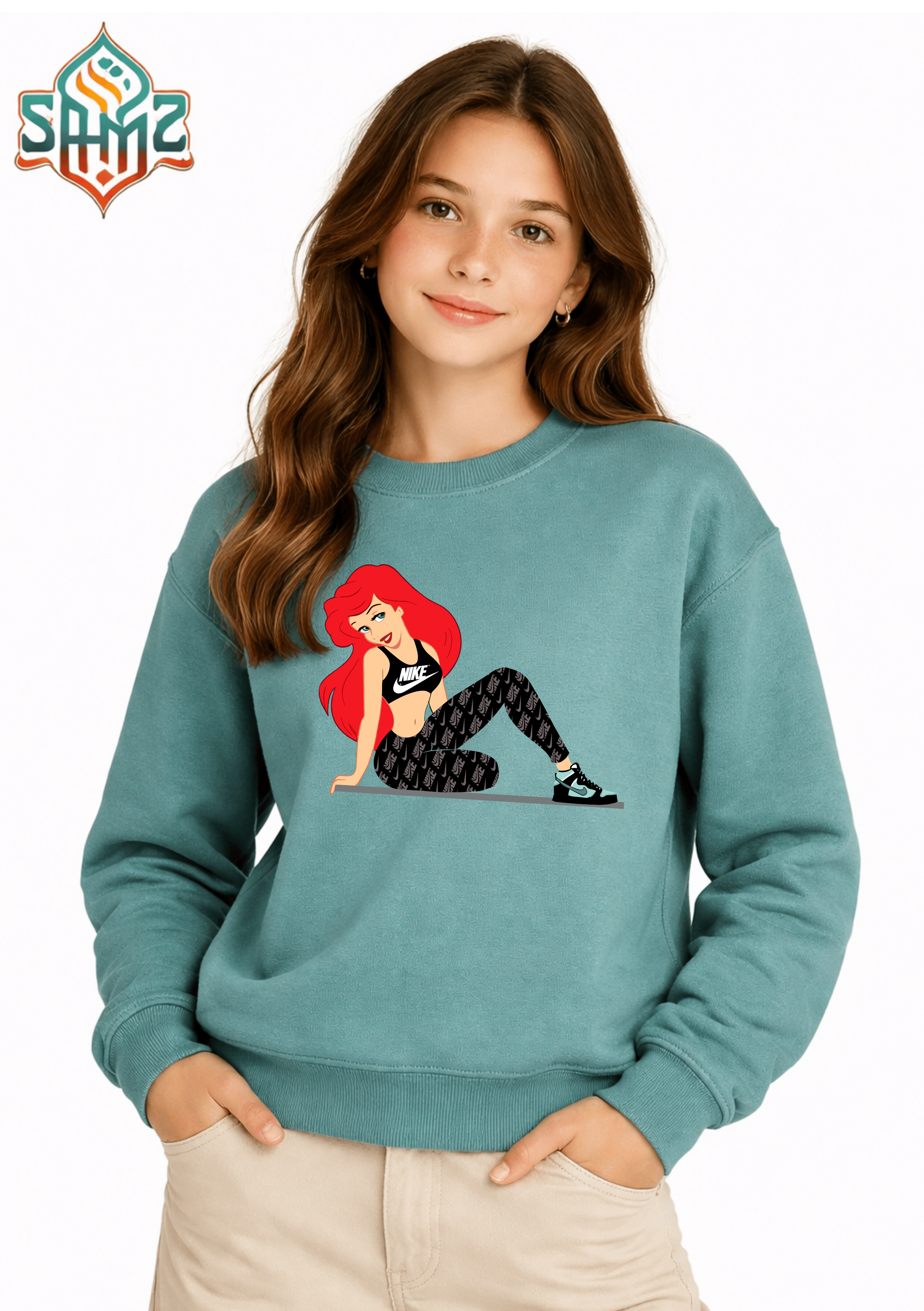 Nike Girl Pose – Premium DTF Transfer Print for T-Shirts | Custom Heat Transfer Unisex | High Quality Shirt Printing | SAMZ 24