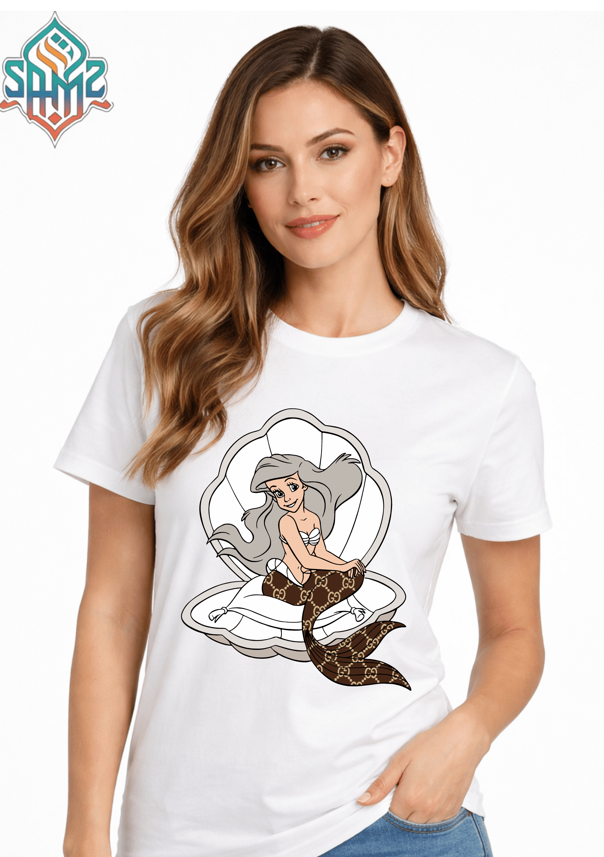 The Little Mermaid – Premium DTF Transfer Print for T-Shirts | Custom Heat Transfer Design for Men Women Kids | High Quality Graphic Shirt Printing | SAMZ 24