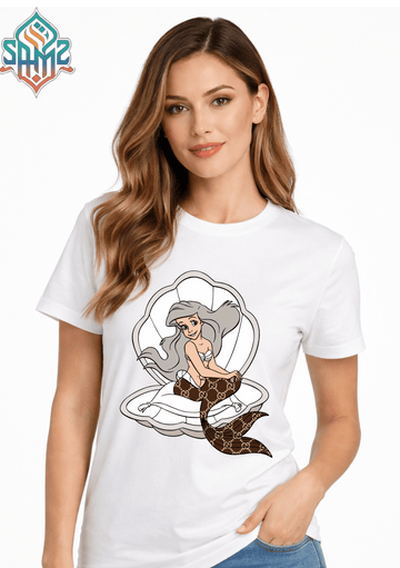 The Little Mermaid – Premium DTF Transfer Print for T-Shirts | Custom Heat Transfer Design for Men Women Kids | High Quality Graphic Shirt Printing | SAMZ 24