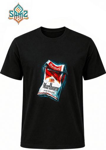 Marlboro Medium Smoke – Premium DTF Transfer Print for T-Shirts | Custom Heat Transfer Design Unisex | High Quality Shirt Printing | SAMZ 24