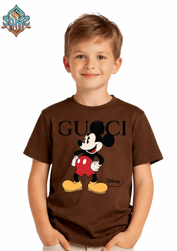 Gucci Mickey Mouse – Premium DTF Transfer Print for T-Shirts | Custom Heat Transfer Design for Men Women Kids | High Quality Graphic Shirt Printing | SAMZ 24