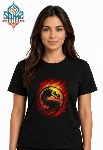 Mortal Kombat Dragon – Premium DTF Transfer Print for T-Shirts | Custom Heat Transfer Design Unisex | High Quality Shirt Printing | SAMZ 24