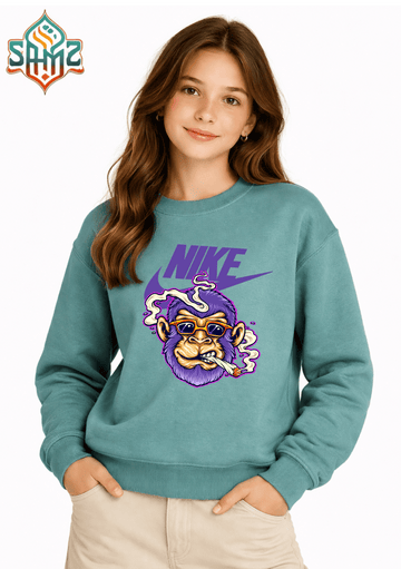 Smoking Monkey – Premium DTF Transfer Print for T-Shirts | Custom Heat Transfer Unisex | High Quality Shirt Printing | SAMZ 24