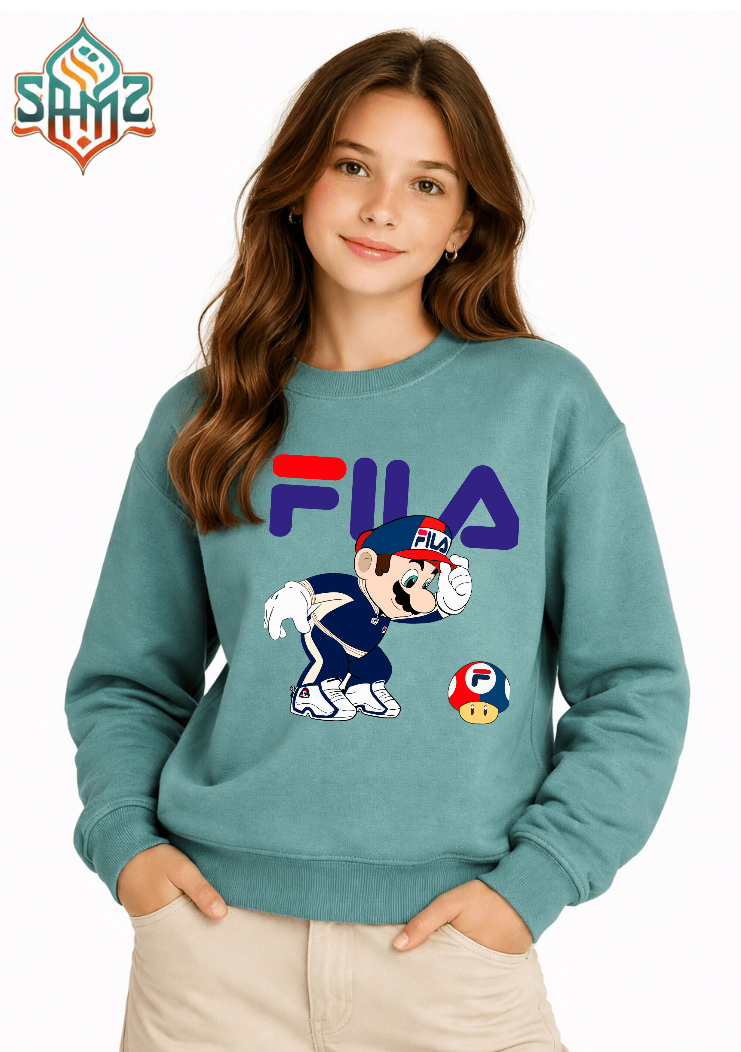 FILA Mario Style – Premium DTF Transfer Print for T-Shirts | Custom Heat Transfer Unisex | High Quality Shirt Printing | SAMZ 24