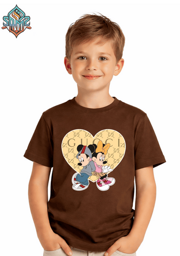 Mickey Mouse Couple Gucci – Premium DTF Transfer Print for T-Shirts | Custom Heat Transfer Design for Men Women Kids | High Quality Graphic Shirt Printing | SAMZ 24