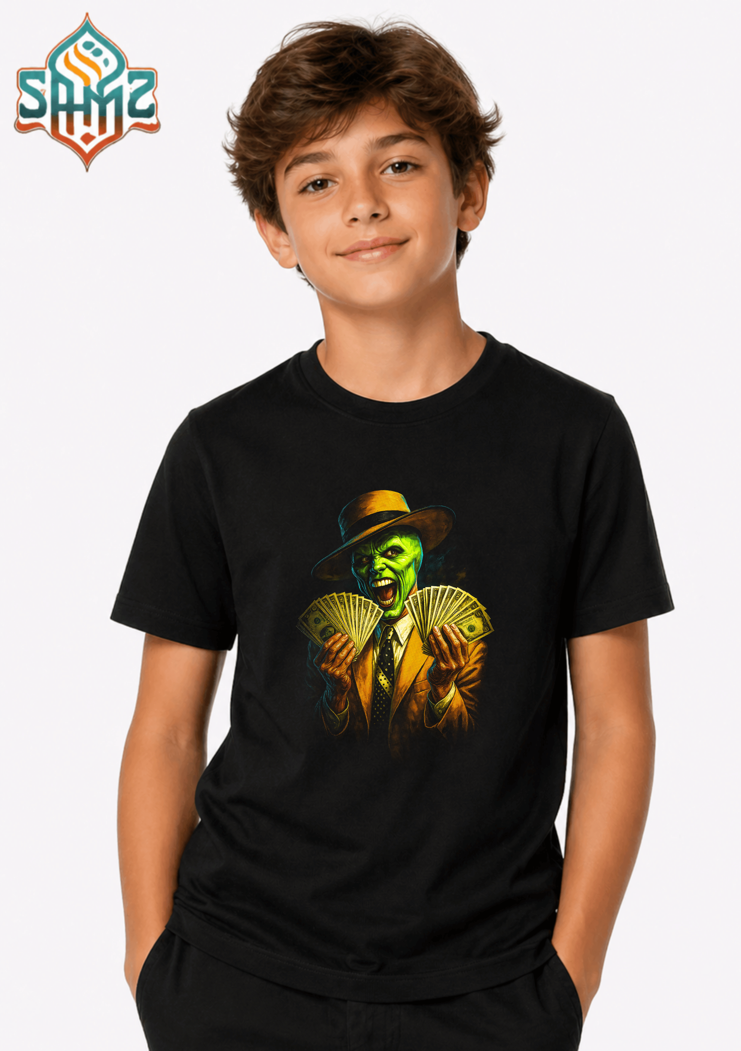 The Mask - Premium DTF Transfer Print for T-Shirts | Custom Heat Transfer Design Unisex | High Quality Shirt Printing | SAMZ 24