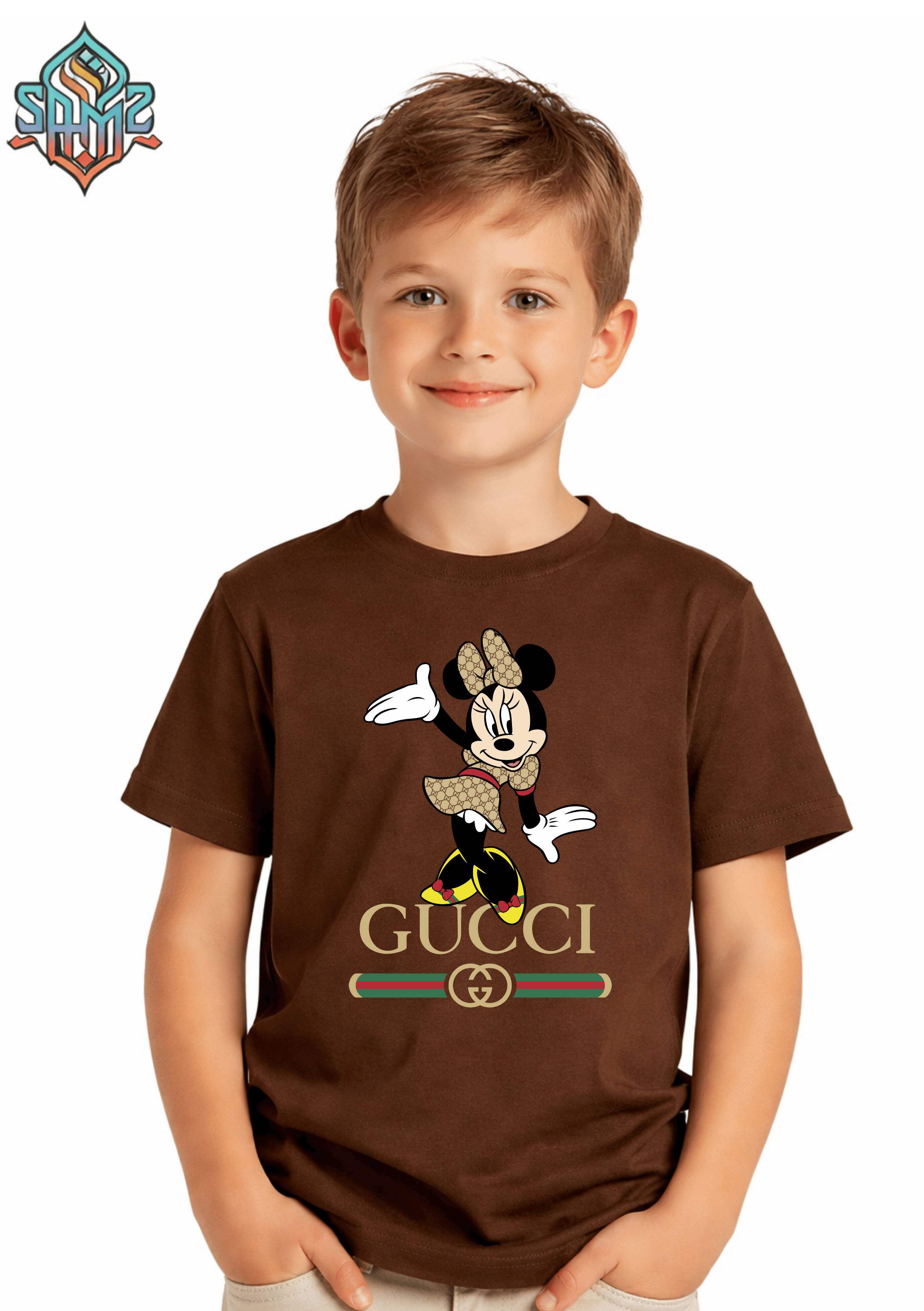 Mickey Mouse Gucci – Premium DTF Transfer Print for T-Shirts | Custom Heat Transfer Design for Men Women Kids | High Quality Graphic Shirt Printing | SAMZ 24