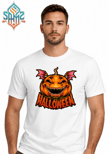 Evil Pumpkin – Premium DTF Transfer Print for T-Shirts | Custom Heat Transfer Design Unisex | High Quality Shirt Printing | SAMZ 24