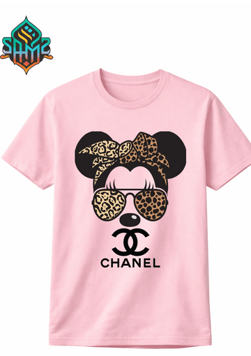 Chanel Leopard Design – Premium DTF Transfer Print for T-Shirts | Custom Heat Transfer Design for Men Women Kids | High Quality Graphic Shirt Printing | SAMZ 24