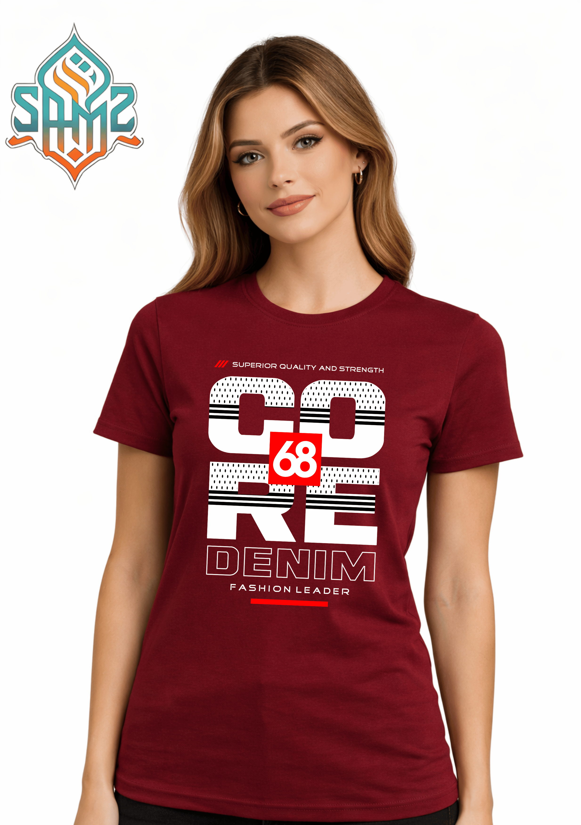 CORE Denim 68 – Premium DTF Transfer Print for T-Shirts | Custom Heat Transfer Unisex | High Quality Shirt Printing | SAMZ 24