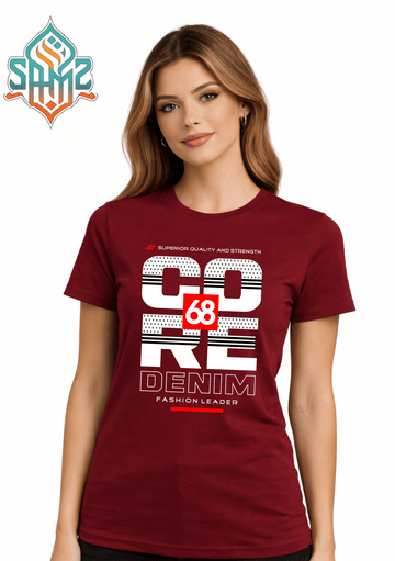 CORE Denim 68 – Premium DTF Transfer Print for T-Shirts | Custom Heat Transfer Unisex | High Quality Shirt Printing | SAMZ 24