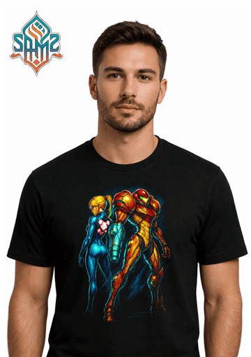 Metroid Artwork – Premium DTF Transfer Print for T-Shirts | Custom Heat Transfer Design Unisex | High Quality Shirt Printing | SAMZ 24